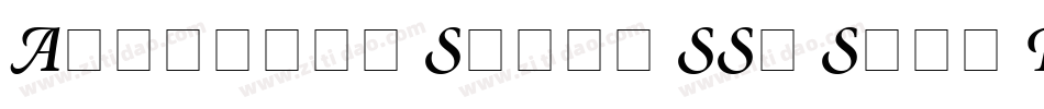 Atlantix Swash SSi Semi Bold Italic字体转换